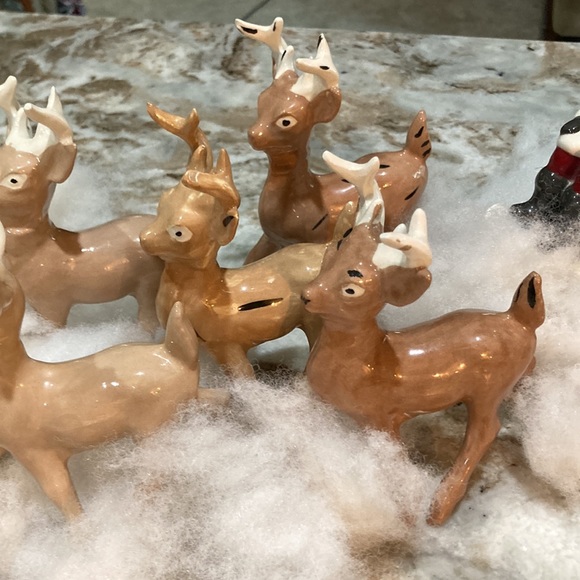 Vintage Santa and Reindeer display - Picture 3 of 4